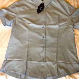 Women’s ATNLEWHI FASHON DRESS SHIRT Light blue XXL